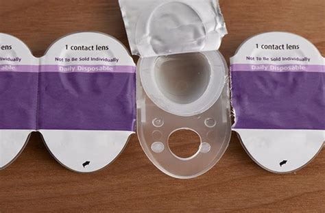 disposable contact lens case.